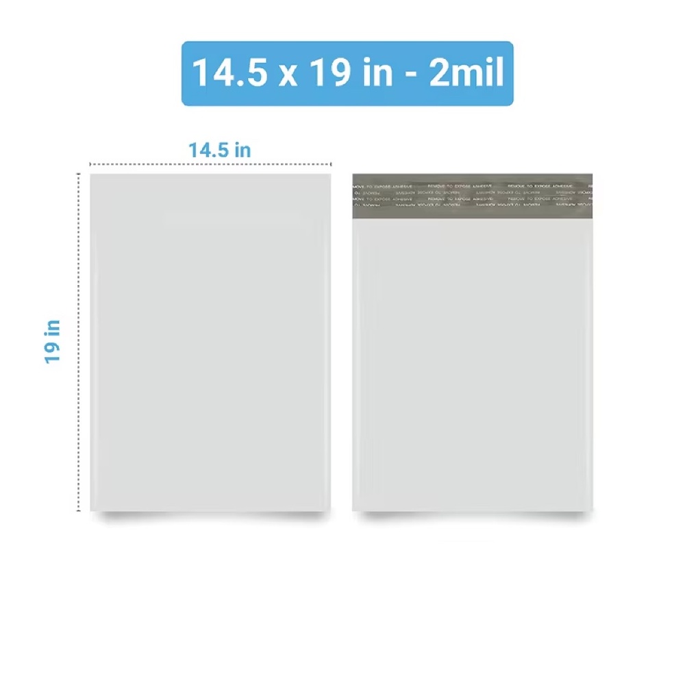 25 14.5x19" poly mailer mailing shipping bags for bulky soft items like sweaters